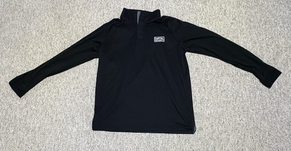 Capital University Under Armour Shirt Mens Large Black Half Zip Athletics